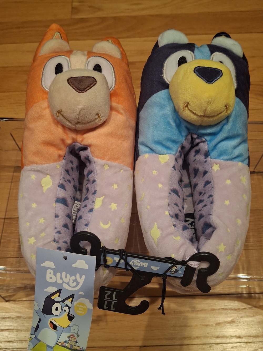 NWT Bluey Plush Kids Slippers 11/12